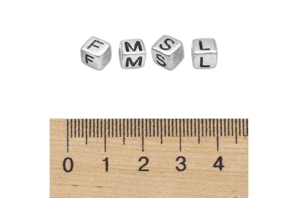 Декоративные бусинки для творчества Алфавит Кубики Dom Busin УТ000004425 в упаковке 130 шт