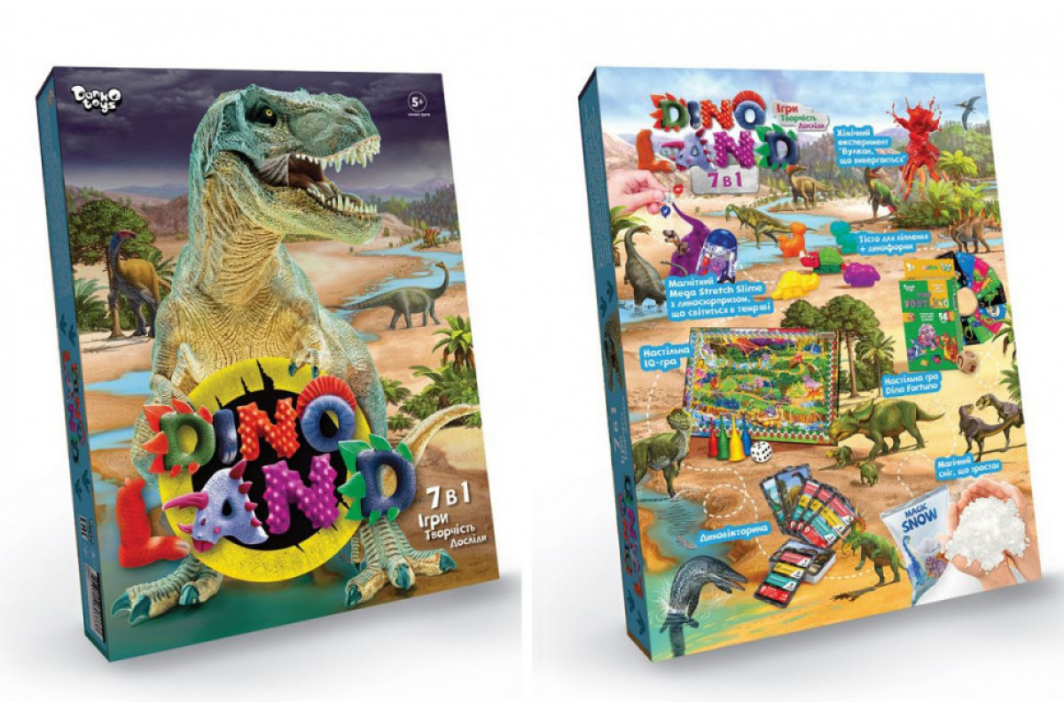 Набор креативного творчества "Dino Land" DL-01-01U, 7 в 1