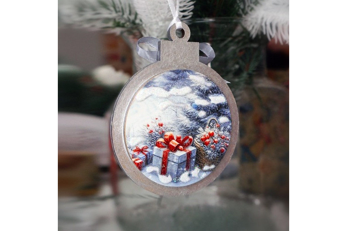 Творческий набор для создания 3-х елочных украшений "Winter Forest" FDCKW-052