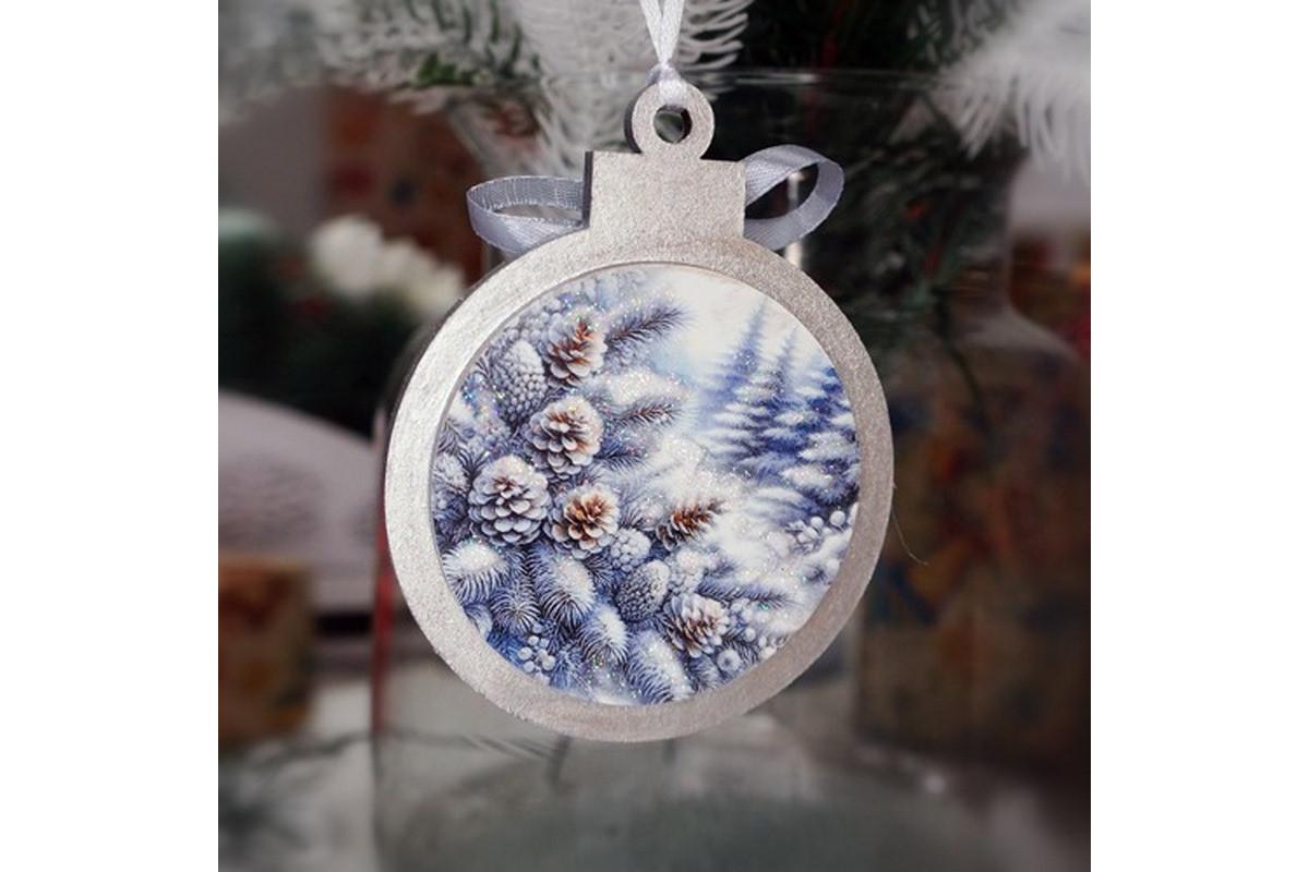 Творческий набор для создания 3-х елочных украшений "Winter Forest" FDCKW-052