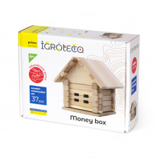 Деревянный конструктор "Копилка" Igroteco 900293, 37 деталей