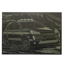 Гравюра А4 "Джип" ГрА4-14з эконом вариант в пакете 29,7х21 см