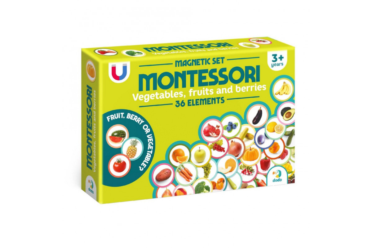 Магнитный набор Монтессори "Овощи, фрукты и ягоды" 200272