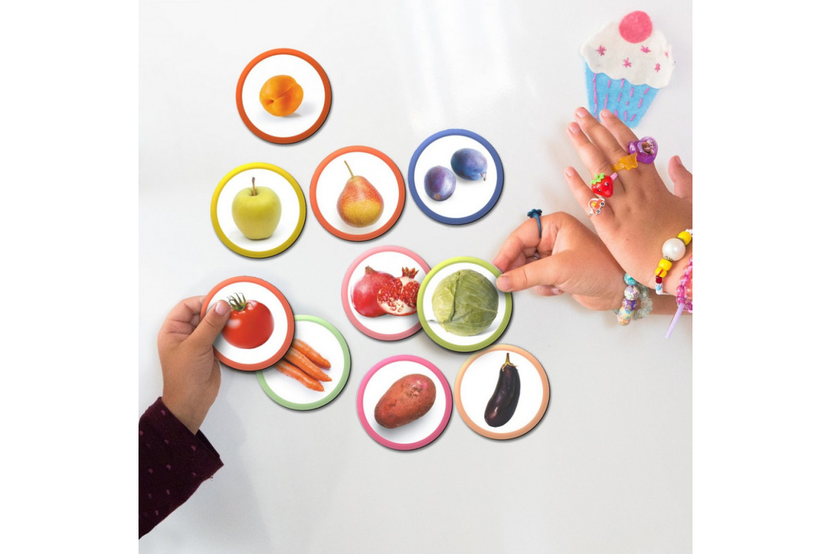 Магнитный набор Монтессори "Овощи, фрукты и ягоды" 200272