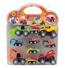 Детский набор строительных машинок 278-9 в наборе 10 штук