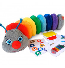Развивающая мягкая игрушка "Гусеница" МС 040701-01 на липучках