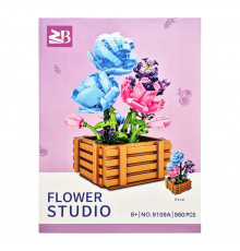 Детский конструктор "Цветы Роза" Flower Studio 9109A 550 деталей