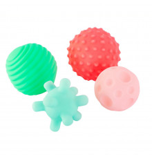 Дитячий набір іграшок для ванної "М'ячики" 9024 у наборі 4 штуки