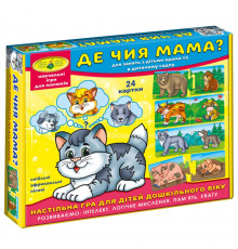 Детская развивающая игра "Где чья мама?" 86034 на укр. языке