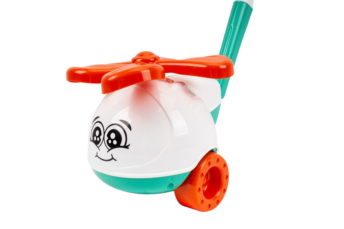 Детская игрушка-каталка Вертолет 9437TXK в сетке Бирюзовый