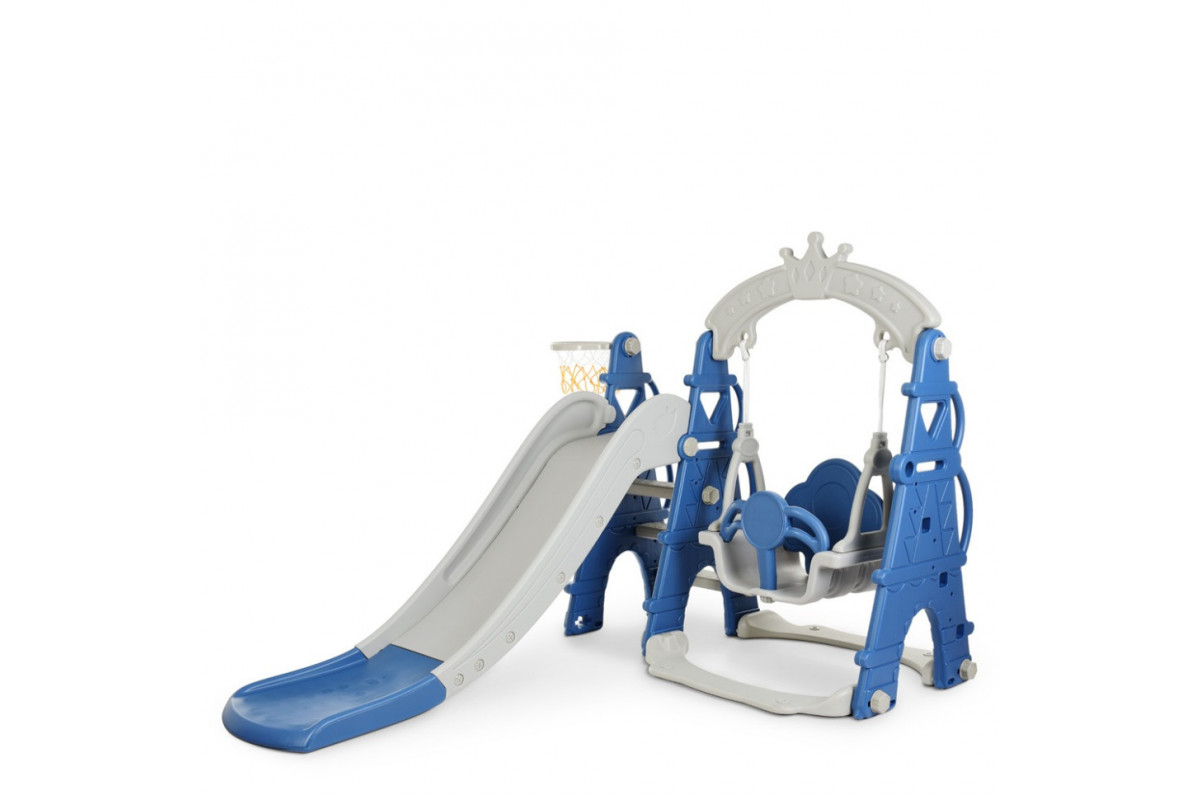 Дитяча гірка-гойдалка CASTLE-4 кільце баскетбольне