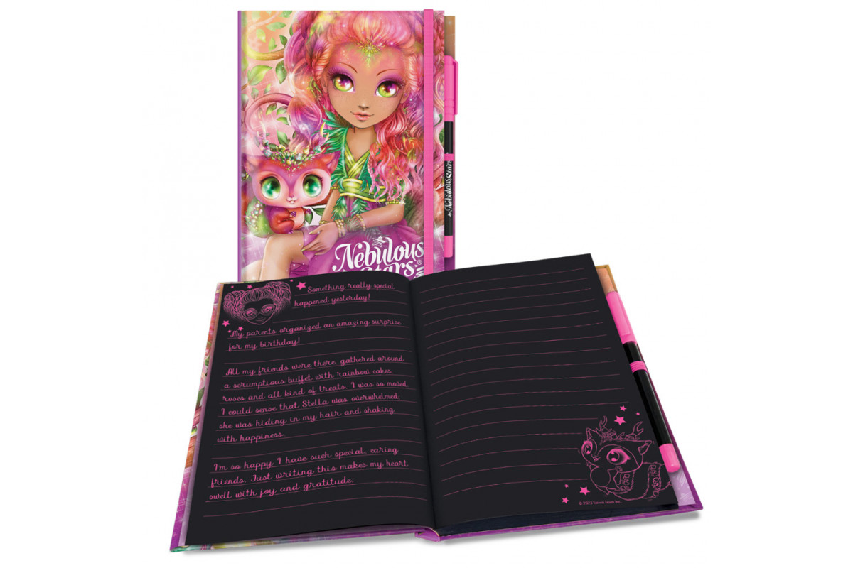 Блокнот чорні аркуші Делюкс Хазелія Nebulous Stars 11583-2 з ручкою