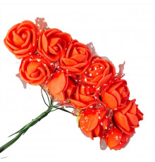 Декоративные розы для творчества KV-724 пучок 12 штук