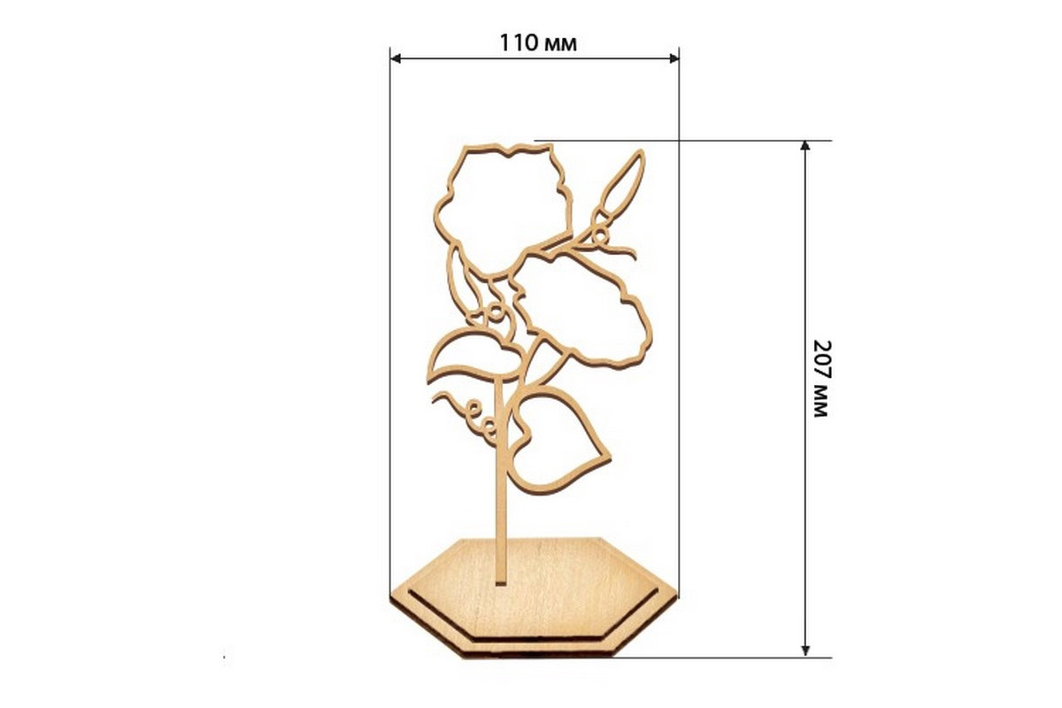 Набор для витражной живописи по номерам "Ипомея" FDSGK-018
