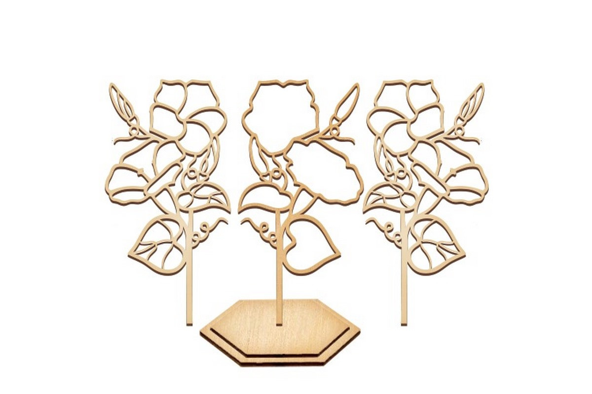 Набор для витражной живописи по номерам "Ипомея" FDSGK-018