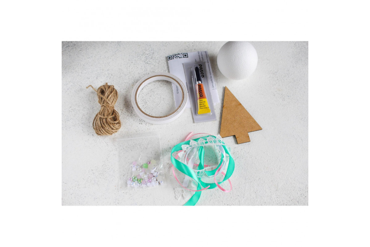 Детский набор творчества "Декорирование игрушки на ёлочку" НГ-003 2 основы