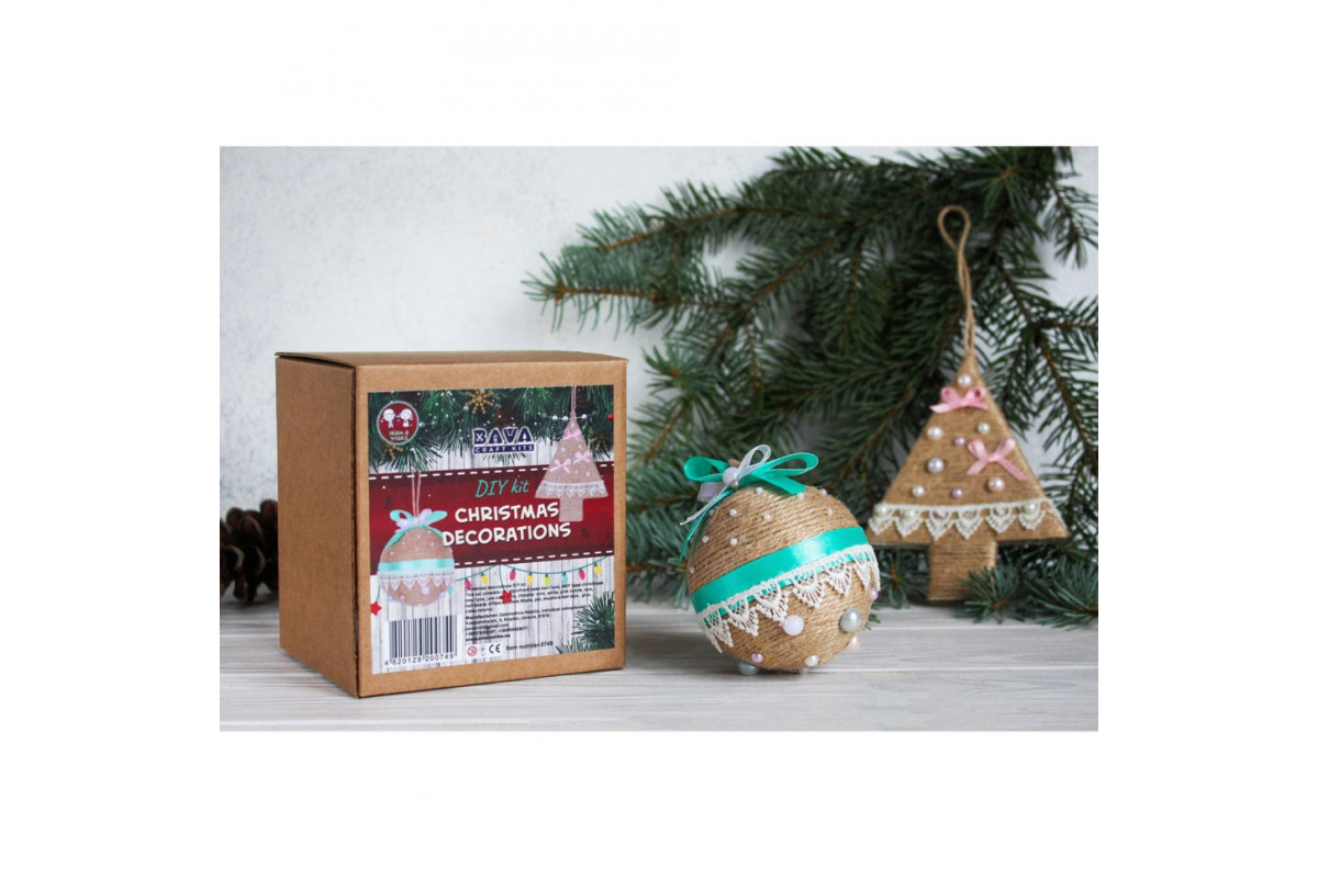 Детский набор творчества "Декорирование игрушки на ёлочку" НГ-003 2 основы