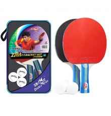 Набір для настільного тенісу NE-DF-SET (2 ракетки, 3 кульки, чохол)