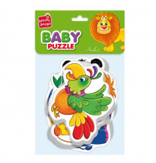 Детские беби пазлы "Зоопарк" VT1106-85 картинки - 4 шт