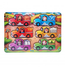 Развивающая игра с карточками "Животные на грузовиках (лето) (ПСД216) PSD216