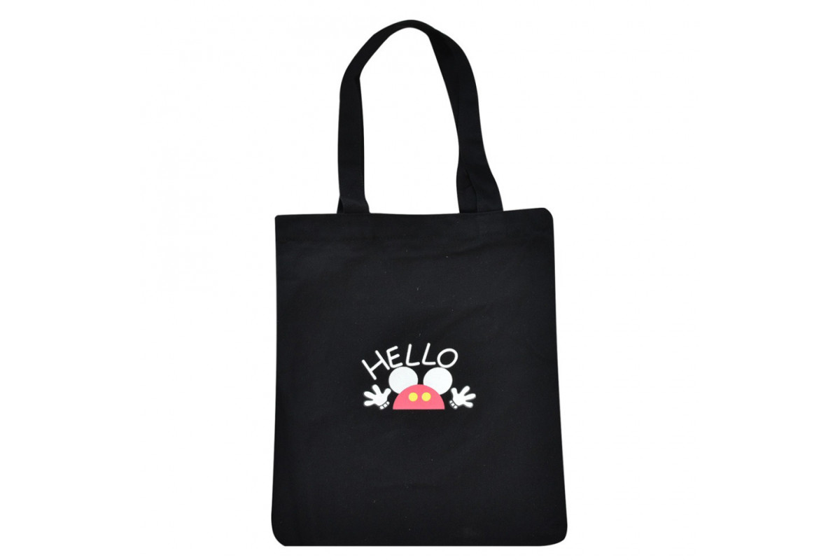 Экосумка шоппер Bambi YZ4711-4-5  1 отделение Черный