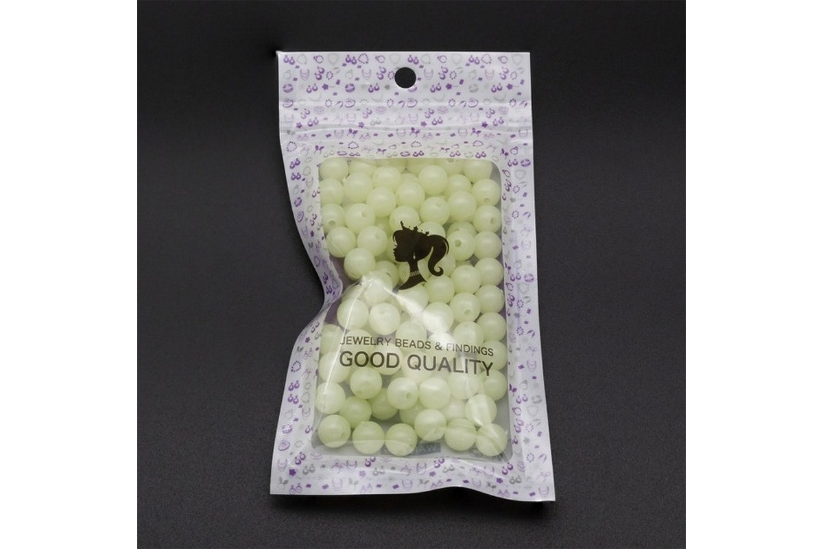 Декоративные бусинки для творчества Флуоресцентные Dom Busin УТ100014159 в упаковке 85 шт