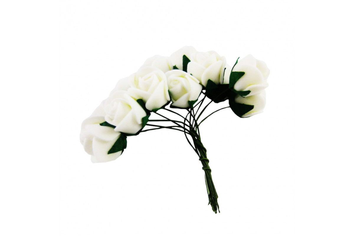 Декоративні троянди для творчості KV-726 пучок 12 штук