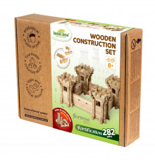 Деревянный конструктор "Оборонительные стены" Igroteco 900347, 282 детали