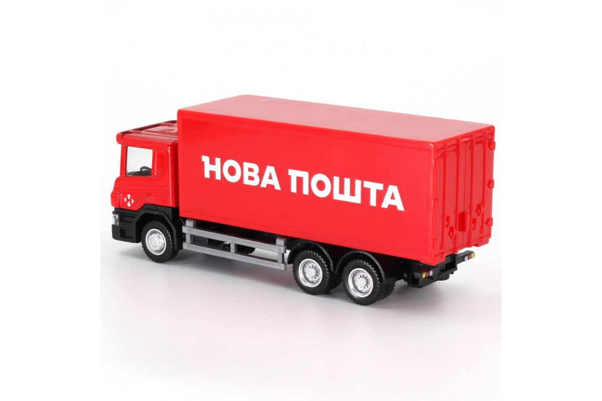 Автомодель дитяча Scania "Нова Пошта" TechnoDrive 250414U, масштаб 1:64