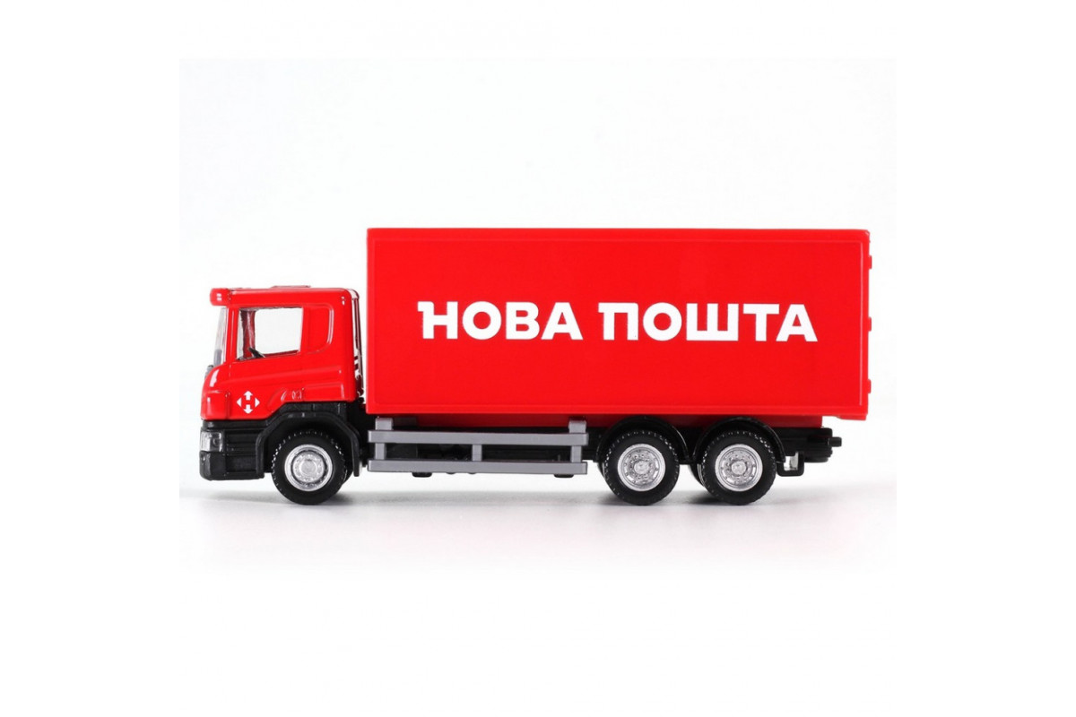 Автомодель дитяча Scania "Нова Пошта" TechnoDrive 250414U, масштаб 1:64