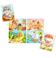 Деревянные трафареты для детей Ubumblebees (ПСФ095) PSF095 большие 6 шт