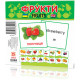 Развивающие карточки "Фрукты" (110х110 мм) 66424 на укр./англ. языке