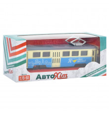 Детская игрушка Трамвай инерционный M5660, 18,5 см Синий