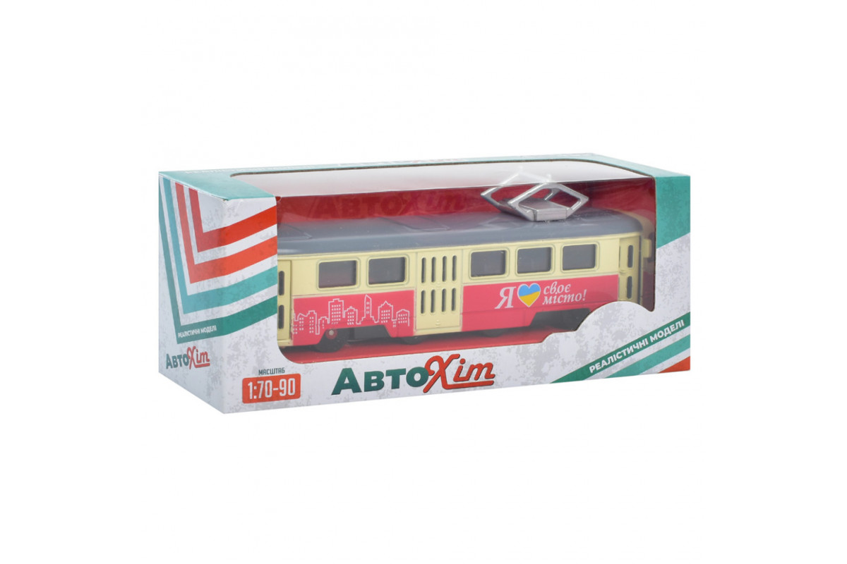 Детская игрушка Трамвай инерционный M5660, 18,5 см Красный