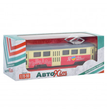 Детская игрушка Трамвай инерционный M5660, 18,5 см Красный