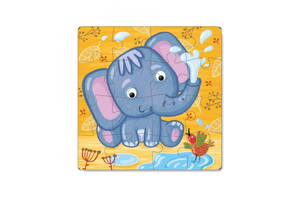 Пазл Слоненок DoDo 300162, 16 деталей