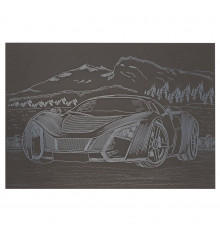 Гравюра А5 "Спорткар-3" ГрА5с-25 эконом вариант в пакете 21 х 14,8 см
