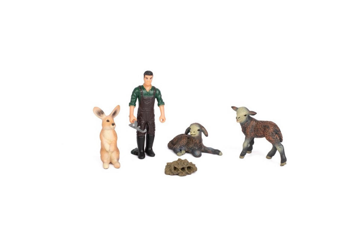 Детский игрушечный набор "Ферма" Q9899-T7_2 овцы, кролик, фермер