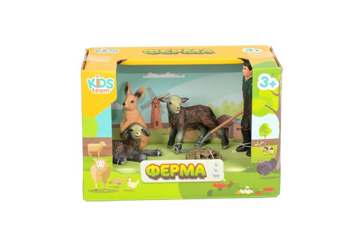Детский игрушечный набор "Ферма" Q9899-T7_2 овцы, кролик, фермер