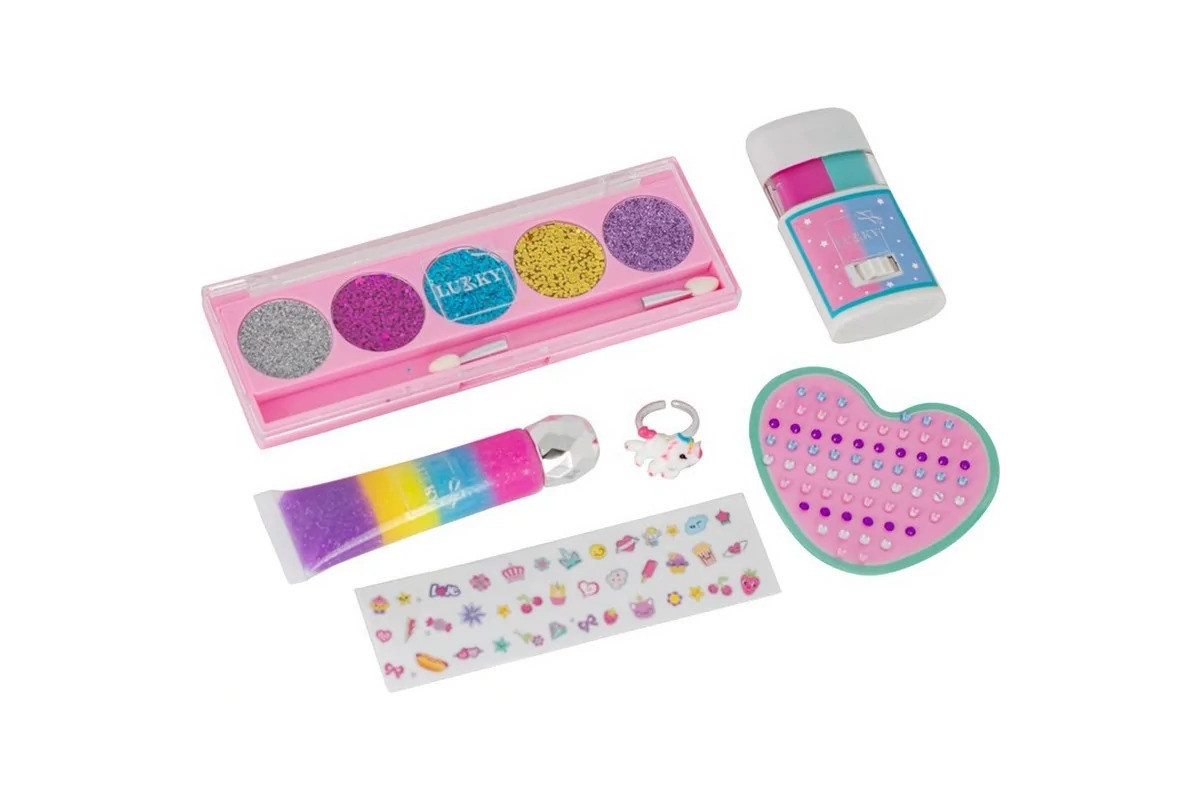 Дитячий набір коcметики "Волосся та макіяж" T20727 палетка 5 кольорів