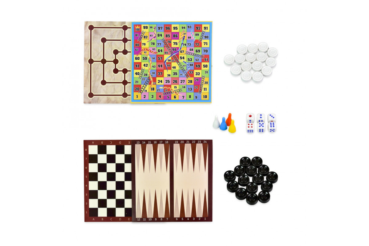 Набір настільних ігор "Ігри для всієї родини" 30688/1, 4 гри