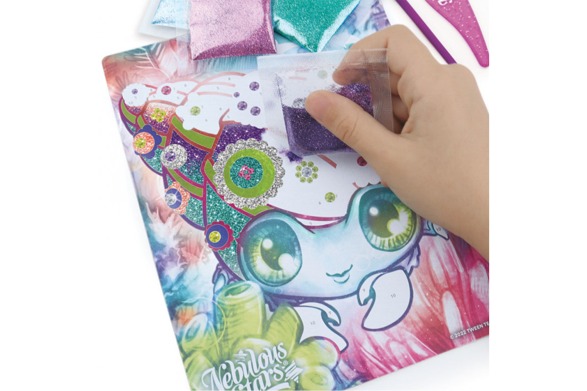 Набор для творчества Звездные блестки и фольга Nebulous Stars 11027, 3 шаблона для декорирования