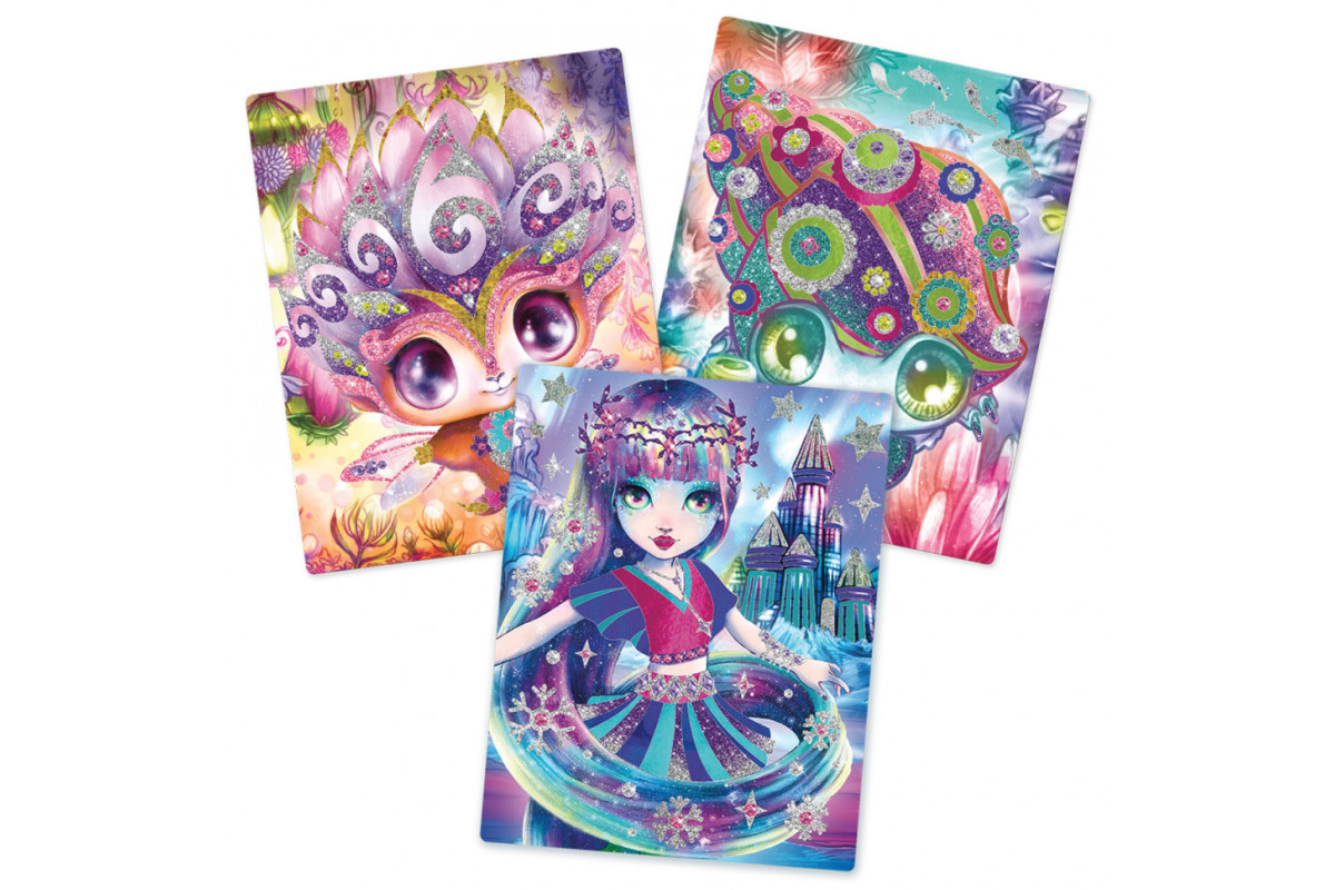 Набор для творчества Звездные блестки и фольга Nebulous Stars 11027, 3 шаблона для декорирования