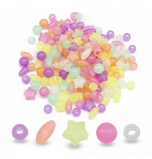 Декоративные бусинки для творчества Флуоресцентные Dom Busin УТ100031615 в упаковке 130 шт