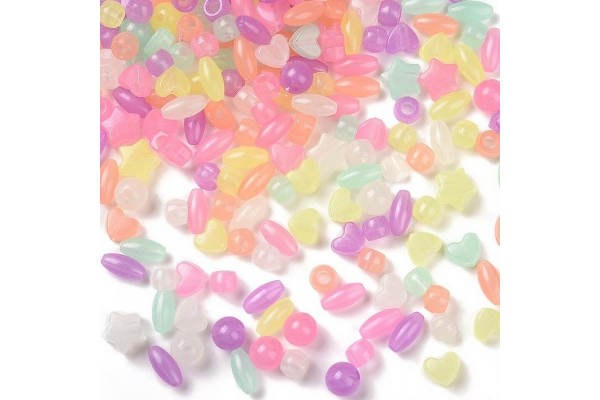 Декоративные бусинки для творчества Флуоресцентные Dom Busin УТ100031615 в упаковке 130 шт