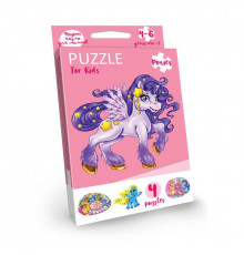 Дитячі розвиваючі пазли "Puzzle For Kids" PFK-05-12, 2 картинки  Єдиноріжка