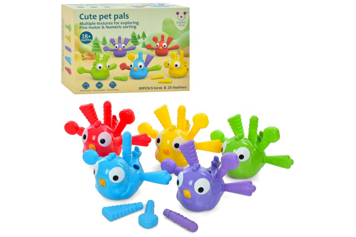 Дитячий сортер "Пташки" BB2004, 5 пташок