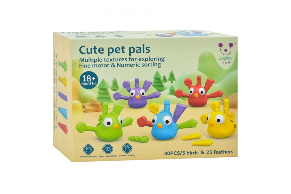 Дитячий сортер "Пташки" BB2004, 5 пташок