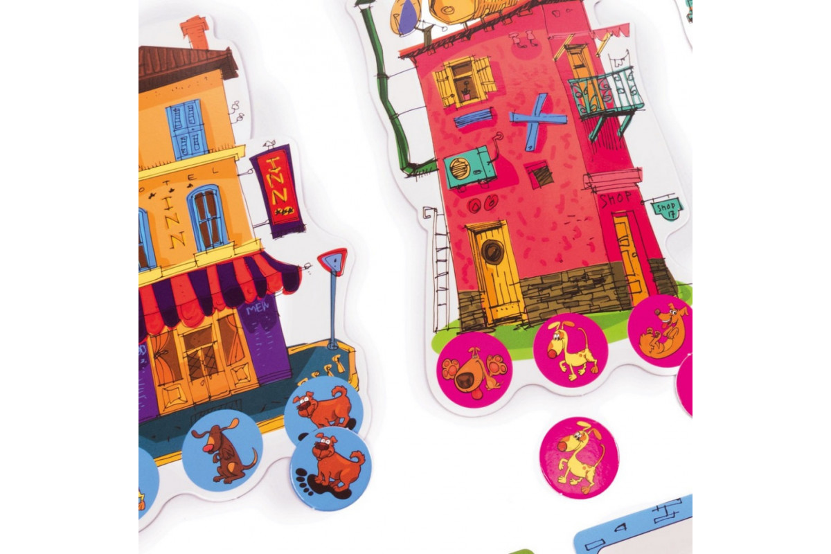 Дитяча настільна гра Готель "Гавкіт" VT8055-43, 4 готелі 24 жетони собак