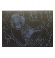 Гравюра А4 "Медведь" ГрА4-17с эконом вариант в пакете 29,7х21 см